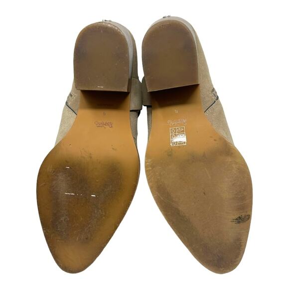 COACH  Western Pia Studded Festival Suede Ankle Boots Size 8 - Picture 10 of 12